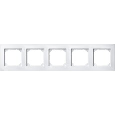 Rámeček Merten M-Plan, pětinásobný, polar white, matný plast SCHNEIDER 486519