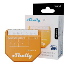 Modul na aktivaci scén SHELLY WAVE I4 LR AC, 4 dig. vstupy, Z-Wave Long Range