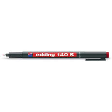 Permanentní pero s kulatým hrotem 0,3mm/barva rudá EDDING 140 S
