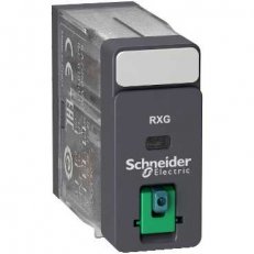 Schneider RXG21JD Relé Zelio RXG, 2 C/O , 5 A, 12 V DC, testovací tlačítko