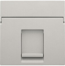 Středový kryt datazásuvky 1xRJ-LIGHT GREY NIKO 102-65100