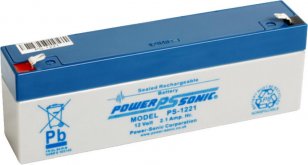Power Sonic PS1221 VDS PS1221 VdS Akumulátor 12V/2,1Ah, konekto