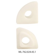 Koncovka s otvorem pro RA, bílá barva, 1ks MCLED ML-762.024.43.1