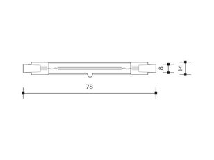 LINEAR GLASS 4W 78mm světelný zdroj, teplá LEDMED LM65109002