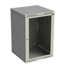 Rozvaděč nástěnný SENSA 18U 600mm, dveře sklo, RAL 7035 SOLARIX 83000289
