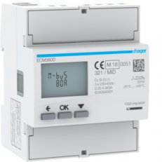 Digitální elektroměr 3F, 2Tar. přímé měř. do 80 A, s M-Bus výstupem, MID ECM380D