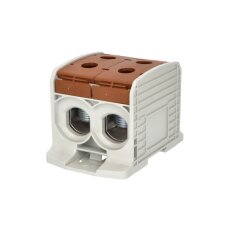 Svorka univerzální RKA 300 1/4 L B 520A 1P 4Xvstup AL/CU hnědá DIN/panel 1006058
