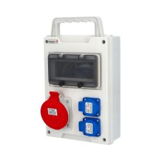 Zásuvková skříň EB 200010.V /8M EasyBOX IP44 pouze vydrátovaná, držadlo eb180