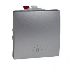 Unica Tlačítko se symbolem ''světlo'' ř.1/0 Aluminium SCHNEIDER MGU3.206.30L