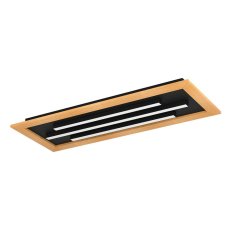 Stropní svítidlo TIRRENARA LED-CCT 780X305 černá/dřevo 22,9W IP20 EGLO 900604
