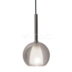 Závěsné svítidlo V-TAC Modern Double Glass Grey+White d 250mm VT-7304