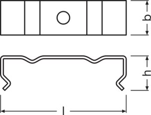 LEDVANCE Wide Profiles for LED Strips -PW03/MB