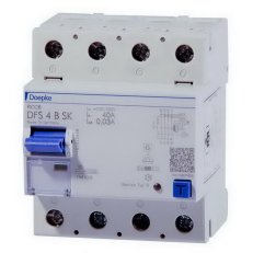 Proudový chránič DFS4 025-4/0,50-B SK 4P, 25 A, 0.50 A DOEPKE 09127998