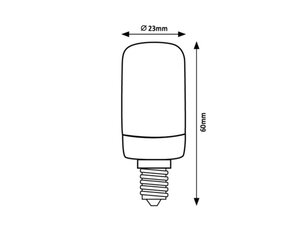 Světelný zdroj Filament LED, E14 T20, 2W, 140lm, 2700K RABALUX 79029