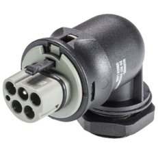 vidlice vestavná gesis RST, 5-pól, M25, šroubové svorky, úhlová 90°, šedá