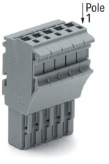 Pružinová svorka Push-in CAGE CLAMP 4mm2 šedá 3pól. WAGO 2022-103