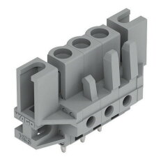 Pružinová svorkovnice THT rovná 5 mm šedá 3pól. WAGO 232-133/047-000
