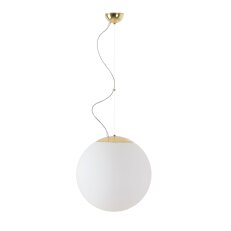 Závěsné svítidlo se skleněným stínidlem OSMONT ADRIA L3 13W IP40 E27 mosaz