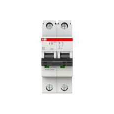 ABB S202MTR-K2, dvoupólový jistič, 2A, K, 10kA, určeno pro drážní aplikace