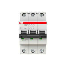 ABB S203MTR-C25, třípólový jistič, 25A, C, 10kA, určeno pro drážní aplikace