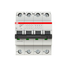 ABB S204MTR-B50 DC, čtyřpólový jistič, 50A, B, 10kA, určeno pro drážní aplikace