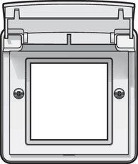 HYDRO BÍLÉ-adaptér pro moduly 45x45 (bez krabice) NIKO 701-85000