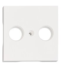 Kryt anténní zásuvky TV, typ HSBK-M, 2 otvory, bílý SCHRACK EV104309--