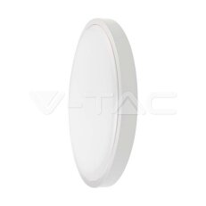 24W LED Dome Light Round White Frame 4000K IP44, VT-8624 V-TAC SKU76191