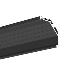 LED hliníkový profil KLUŚ KOPRO 1m, Černý lak ALUMIA A06367L05_1