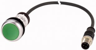 Eaton C22-D-G-K10-P1 Kompaktní tlačítko, bez aret, zelená, 1Z