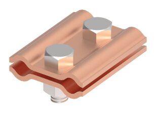 Spojovací svorka na drát 8/10mm, 2 šrouby M8x20 materiál Cu GROMTOR 104114