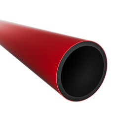 Chránička optického kabelu HDPE 40 mm, 750N/20cm, regranulát, červená 06040_BRGB