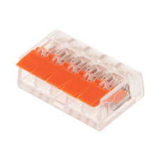 Kabelová svorka s páčkou čirá KS415 5*4 T-LED 112385