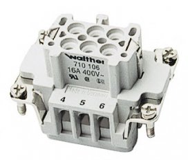 Walther 710306 B 6 Vložka konektoru pro lisovací dutinky