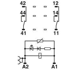 Reléový modul RIF-2-RPT-LV-230AC/2X21 PHOENIX CONTACT 2903310