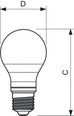 LED žárovka PHILIPS E27 5-40W A60 827 - poškoz. obal