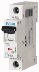 Jistič PL7-C40/1, char C, 1-pólový, 10kA, 40A EATON 262708