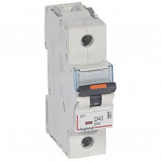 DX3 JISTIČ, 1 PÓLOVÝ, CHAR. D,40A 25KA LEGRAND 409811