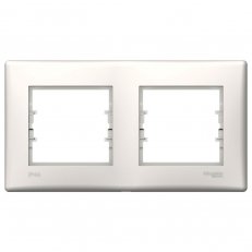 Sedna Rámeček IP44 dvojnásobný, Cream SCHNEIDER SDN5810623