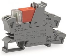 Reléový modul, jmenovité vstupní napětí AC 115 V, 2 přepínací kontakty, šedá