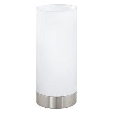 Stolní svítidlo DAMASCO 1 1xE27 matný nik/bílá 60W IP20 EGLO 95775