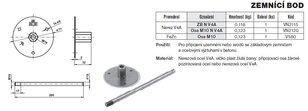 Příslušenství k zemnícímu bodu Osa M10 (FeZn) TREMIS V580