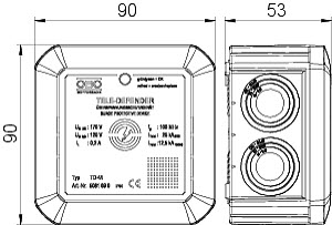 OBO TD-4/I Kombinovaný ochranný přístroj  pro systémy ISDN a DSL 170V bílá plast