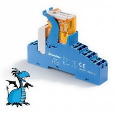 Vazební člen, 2P/8A, 230V AC, LED_V, Push-in FINDER 4C.P2.8.230.0060
