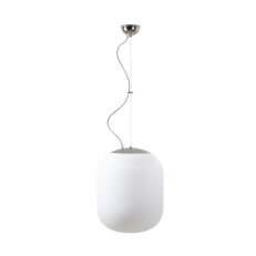 Závěsné svítidlo se skleněným stínidlem OSMONT TANIA L1 13W IP40 E27 chrom