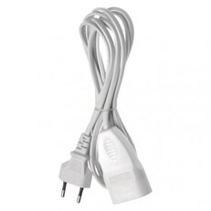 Dvoužilový pohyblivý přívod 3 m 1 zásuvka bílý PVC 0,75mm2 EMOS P01303