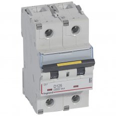DX3 JISTIČ, 2 PÓLOVÝ, CHAR. D,125A 10000A/16KA LEGRAND 409460