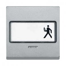 Merten Kryt spínače s průzorem, System M, Aluminium SCHNEIDER MTN434660