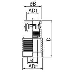 Přechodka hadice 21,2mm na 28,5mm, plastová, černá AGRO 5601.021.228