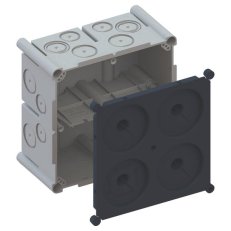 Vstupní krabice Varifix 2x2 s krytem a přepážkou, do betonu KAISER 9902.24